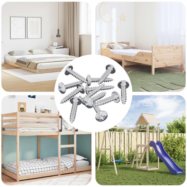 vidaXL Selbstschneidender Nagel 12 pcs Zink-beschichtet 4 x 20 mm