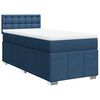 vidaXL Boxspringbett mit Matratze Blau 100x200 cm Stoff