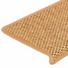 vidaXL Stufenmatten Selbstklebend Sisal-Optik 30 Stk. 65x21x4cm Sisal