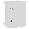 vidaXL Steuerungsschrank Grau 37 x 16,5 x 40 cm ABS Kunststoff