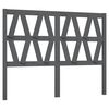 vidaXL Kopfteil Grau 146x4x100 cm Massivholz Kiefer
