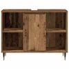 vidaXL Badezimmerschrank mit T&uuml;r Altholz 80 x 33 x 60 cm Holzwerkstoff