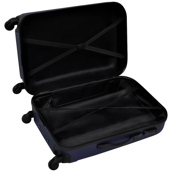 vidaXL 3-tlg. Hartschalenkoffer-Set Blau 45,5/55/66 cm