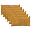 vidaXL Kissenbezug 6 stk. HOUTEN Gelb 40 x 80 cm Mikrofaser Fleece