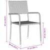 vidaXL Garten Essgruppe mit Kissen 7 pcs Grau Poly-Rattan