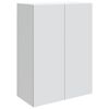 vidaXL Wandschrank Wei&szlig; 66 x 34,5 x 90 cm Holzwerkstoff
