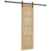 vidaXL Schiebet&uuml;r Natur 61 x 198,5 cm Massives Kiefernholz