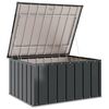 vidaXL Gartenlagerbox Schwarz 101 x 82 x 50 cm Stahl