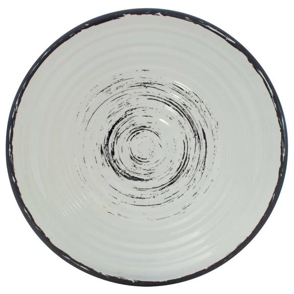 Eurotrail Tischgeschirr Isla 16 Stk. Melamin Schwarz und Natur