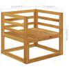 vidaXL 12-tlg. Garten-Lounge-Set mit Auflagen Creme Massivholz Akazie