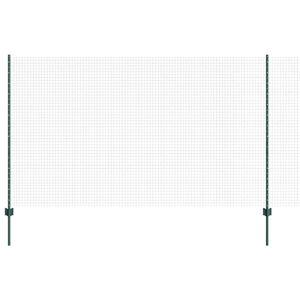 vidaXL Schwei&szlig;drahtzaun mit Pfosten 10 x 1,4 m (B x H)