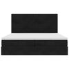 vidaXL Ottoman-Bett mit Matratzen & LEDs Schwarz 200x200 cm Samt