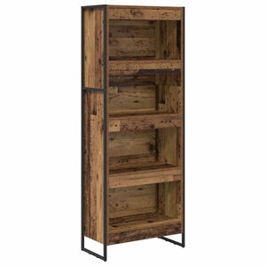 vidaXL B&uuml;cherregal 60 x 30 x 155 cm Holzwerkstoff Altholz