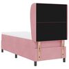 vidaXL Boxspringbett mit Matratze Rosa 200 x 80 cm Polyester