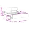 vidaXL Bettrahmen Graues Sonoma 200 x 200 cm Holzwerkstoff