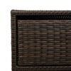 vidaXL Gartenschrank Braun 55x59x80 cm Poly Rattan