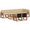 vidaXL Outdoor-Sofagarnitur 9 Stk. Natur und Beige