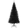 vidaXL Weihnachtsbaum mit 300 LEDs mit St&auml;nder Schwarz 180 cm PVC