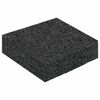 vidaXL Gummigranulat-Patiopad Schwarz 9 x 9 x 2 cm Gummi