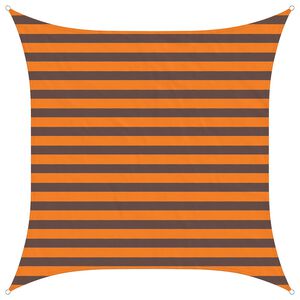 vidaXL Sonnensegel Orange und Braun 2 x 2 m 100 % Polyester Oxford