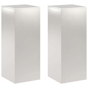 vidaXL Pflanzenst&auml;nder 2 pcs Silber 40 x 40 x 100 cm Stahl