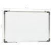 vidaXL Magnetisches Whiteboard Wei&szlig; 60 x 40 cm Stahl