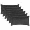 vidaXL Kissenbezug 6 stk. HOUTEN Dunkelgrau 40 x 80 cm Boucl&eacute;