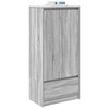 vidaXL Schrank mit Schublade Grau Sonoma 55,5x34x119,5cm Holzwerkstoff
