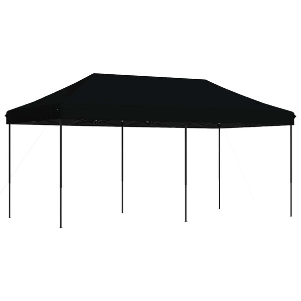 vidaXL Party-Zelt Schwarz 292 x 580 x 315 cm Oxford-Stoff