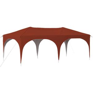 vidaXL Pop-up Partyzelt 575 x 288 x 245 cm Terrakotta Oxford-Stoff