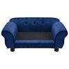 vidaXL Hundesofa Blau 72x45x30 cm Plüsch