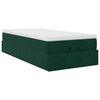vidaXL Ottoman-Bett mit Matratze Dunkelgr&uuml;n 90x200 cm Samt