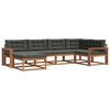 vidaXL Outdoor-Sofagarnitur 6 stk. Natur und Anthrazit