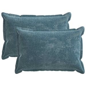 vidaXL Kissenbezug 2 pcs HOUTEN Blau 50 x 75 cm Chenille-Stoff