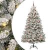 vidaXL K&uuml;nstlicher Weihnachtsbaum 210 cm 300 LEDs Warmes Wei&szlig;