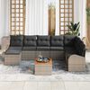 vidaXL Garten-Sofa-Set 9 pcs Grau