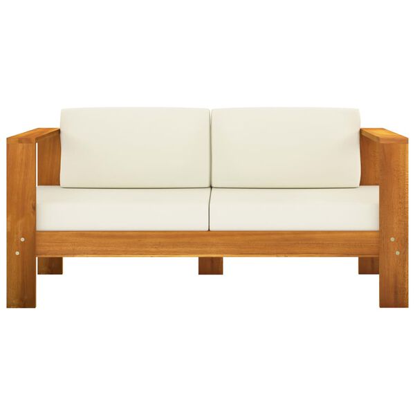vidaXL 5-tlg. Garten-Lounge-Set mit Kissen 100x60 cm Akazienholz