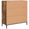 vidaXL Sideboard Ger&auml;ucherte Eiche 79,5 x 33 x 82 cm Holzwerkstoff