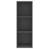 vidaXL TV-Wandschrank Grau 37x37x107 cm Holzwerkstoff