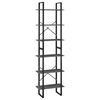 vidaXL Lagerregal Grau 60x30x210 cm Holzwerkstoff