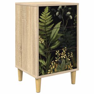 vidaXL Nachttisch RHENEN Sonoma-Eiche 36 x 33 x 60 cm Holzwerkstoff