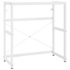 vidaXL Badezimmer Waschtischgestell Wei&szlig; 79x38x83 cm Eisen