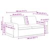 vidaXL Sofa Set 2 pcs Dunkelgrau 182 x 80 x 82 cm Stoff
