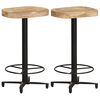 vidaXL Barhocker 2 Stk. 66 cm Mango Massivholz