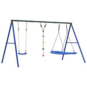vidaXL Schaukel-Set mit Schaukelsitz Kletterschaukel und Nestschaukel