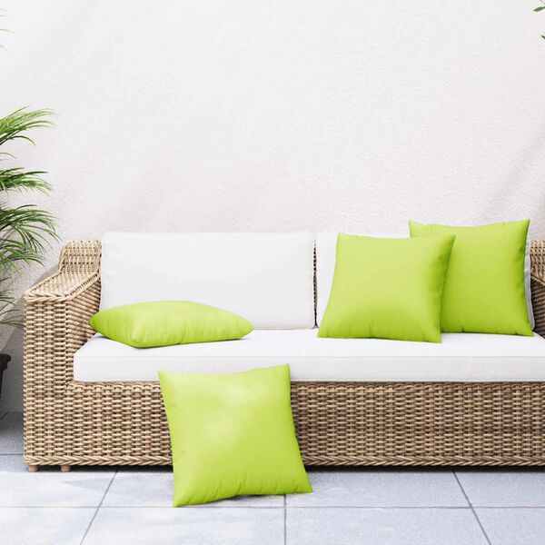 vidaXL Sofakissen 4 Stk. Knallgr&uuml;n 50x50 cm Stoff