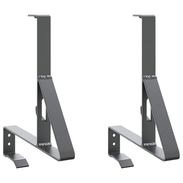 vidaXL Schneew&auml;chter Unterst&uuml;tzung 2 pcs Anthrazit 29,5 x 3 x 34,5 cm