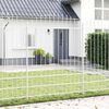 vidaXL Gartenzaun 7 pcs Wei&szlig; 170 x 225 cm Pulverbeschichteter Stahl