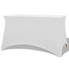 vidaXL Stretch-Tischhusse 2 Stk. 243 x 76 x 74 cm Wei&szlig;