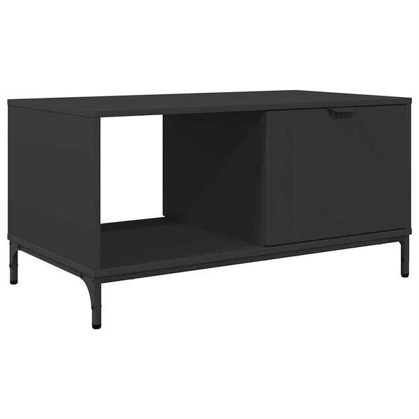 vidaXL Couchtisch Schwarz Eichen-Optik 90 x 49 x 46 cm Holzwerkstoff